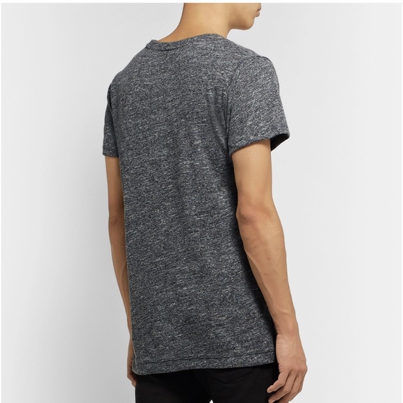 John Elliott Heathered Dark Gray The Mercer Melange Crew Tee Shirt Size M - Picture 2 of 12